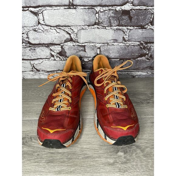 Hoka One Vibram Mafate Speed 2 Red Synthetic Running Shoes Men 9.5M US/43 1/3EU - Picture 9 of 16